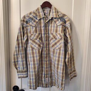 Panhandle Slim Western Westmoor Men's Small Pearl Snap Shirt